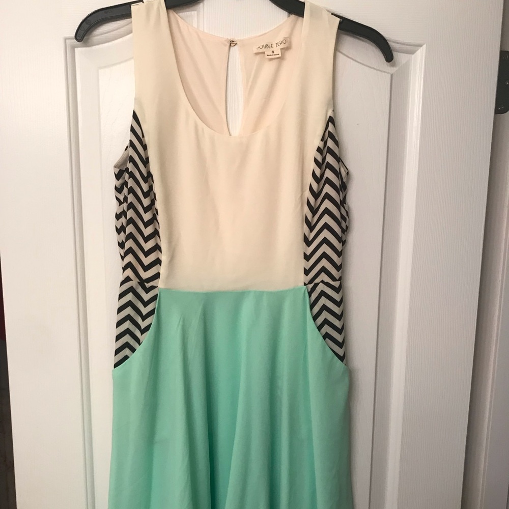 chiffon dress with pockets